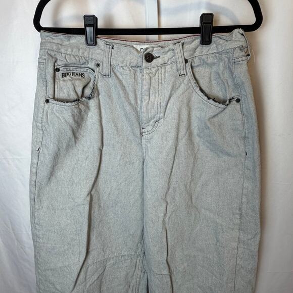 BDG Urban Outfitters Women's Barrel Leg Jeans Light Wash Denim 31W Baggy Relaxed - Picture 5 of 6